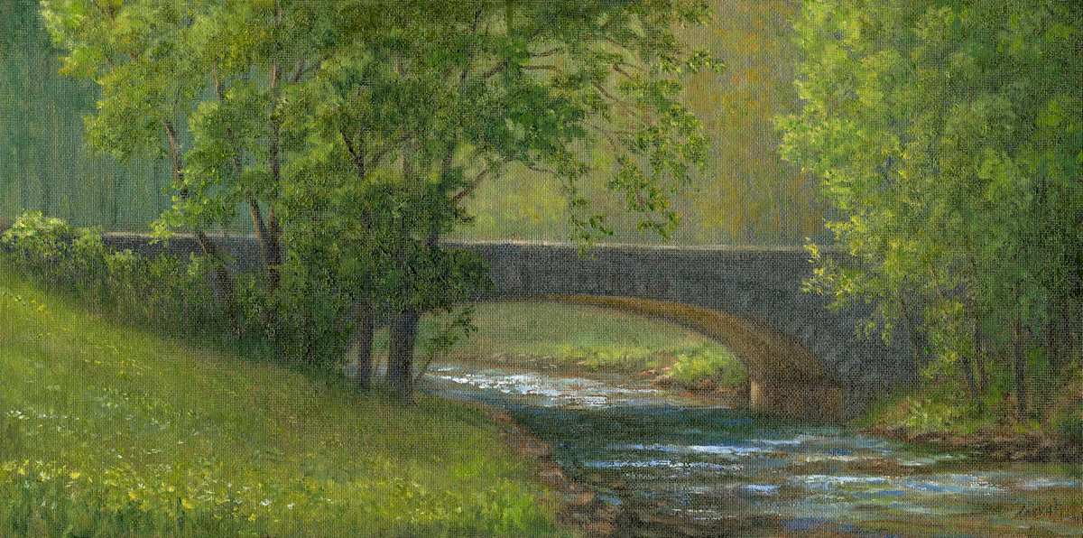 Spring's Arrival, Townsend Bridge by Tarryl Gabel, Image 1.