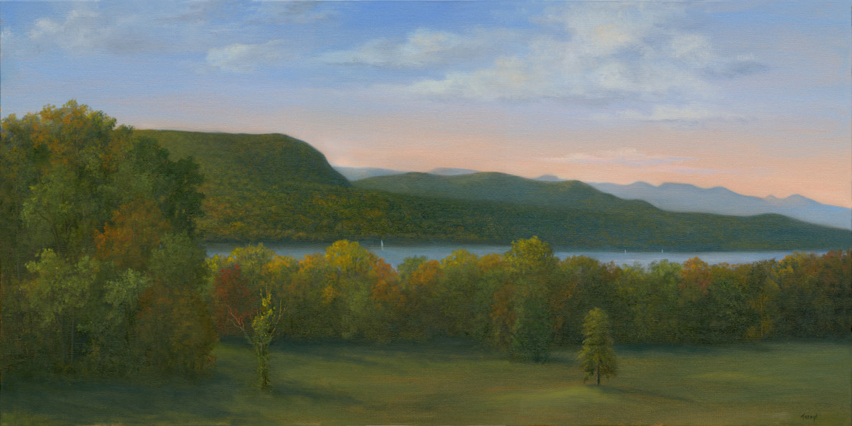 Autumn Afternoon from the Vanderbilt Overlook by Tarryl Gabel 