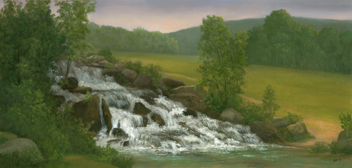 Fishing the Falls by Tarryl Gabel 