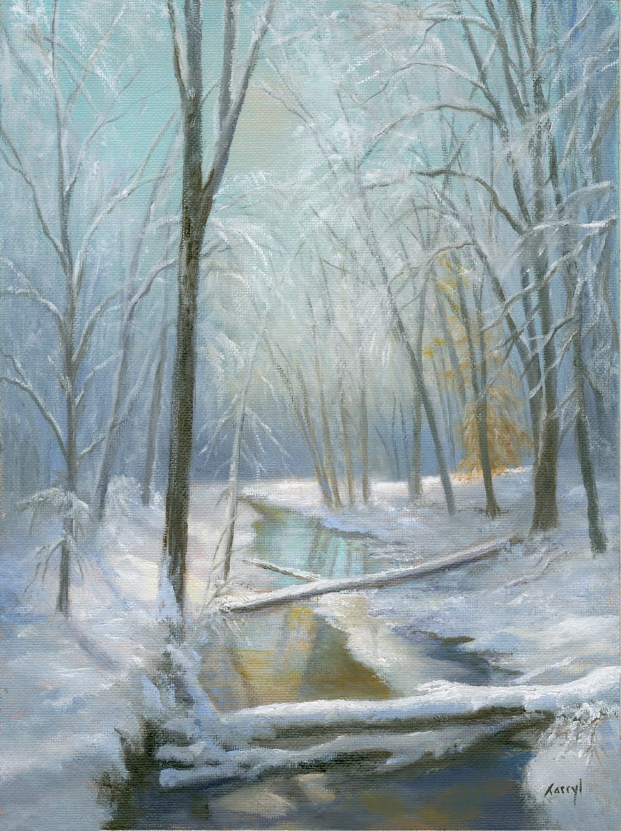 Winter Stream by Tarryl Gabel 