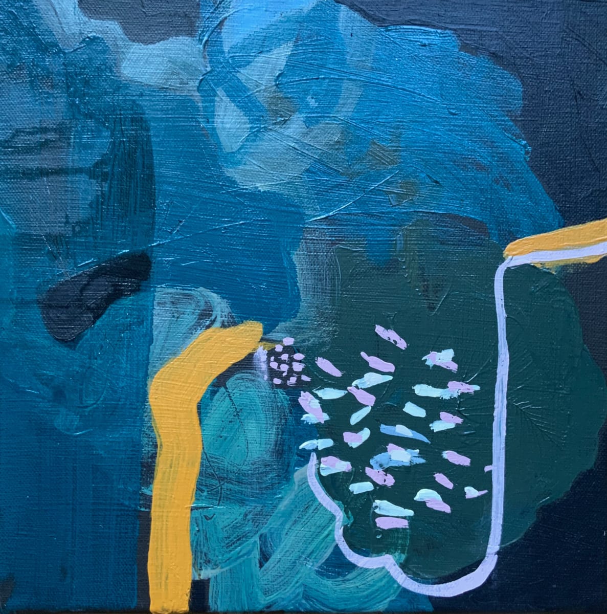 Night pool by Lorna Watkins 