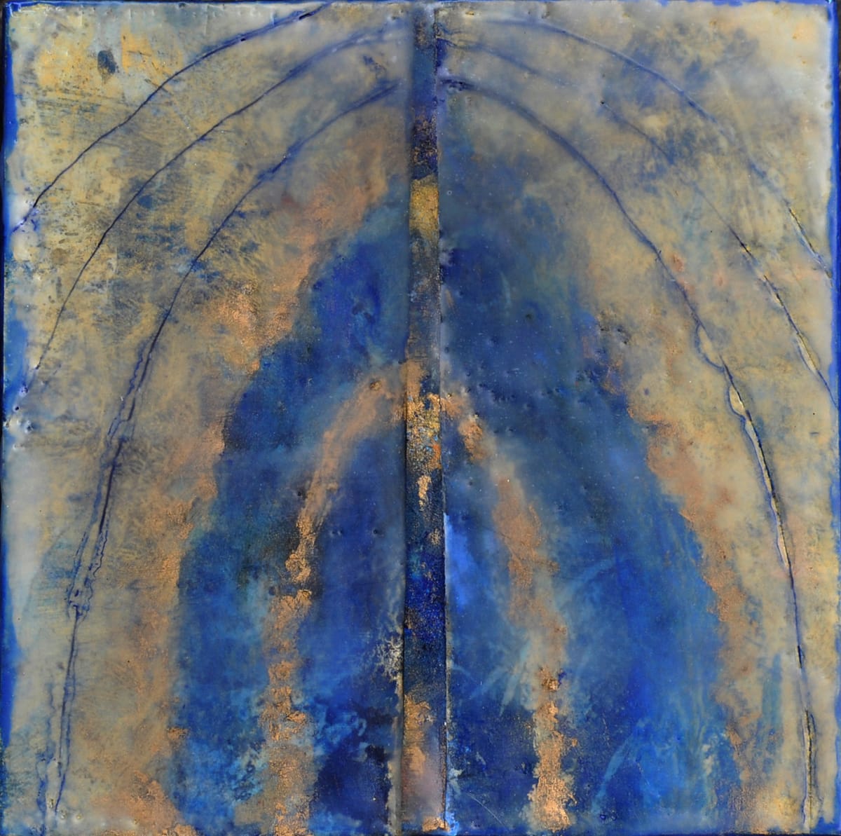 Blue/Gold Arch by Merrilyn Duzy, Image 1.
