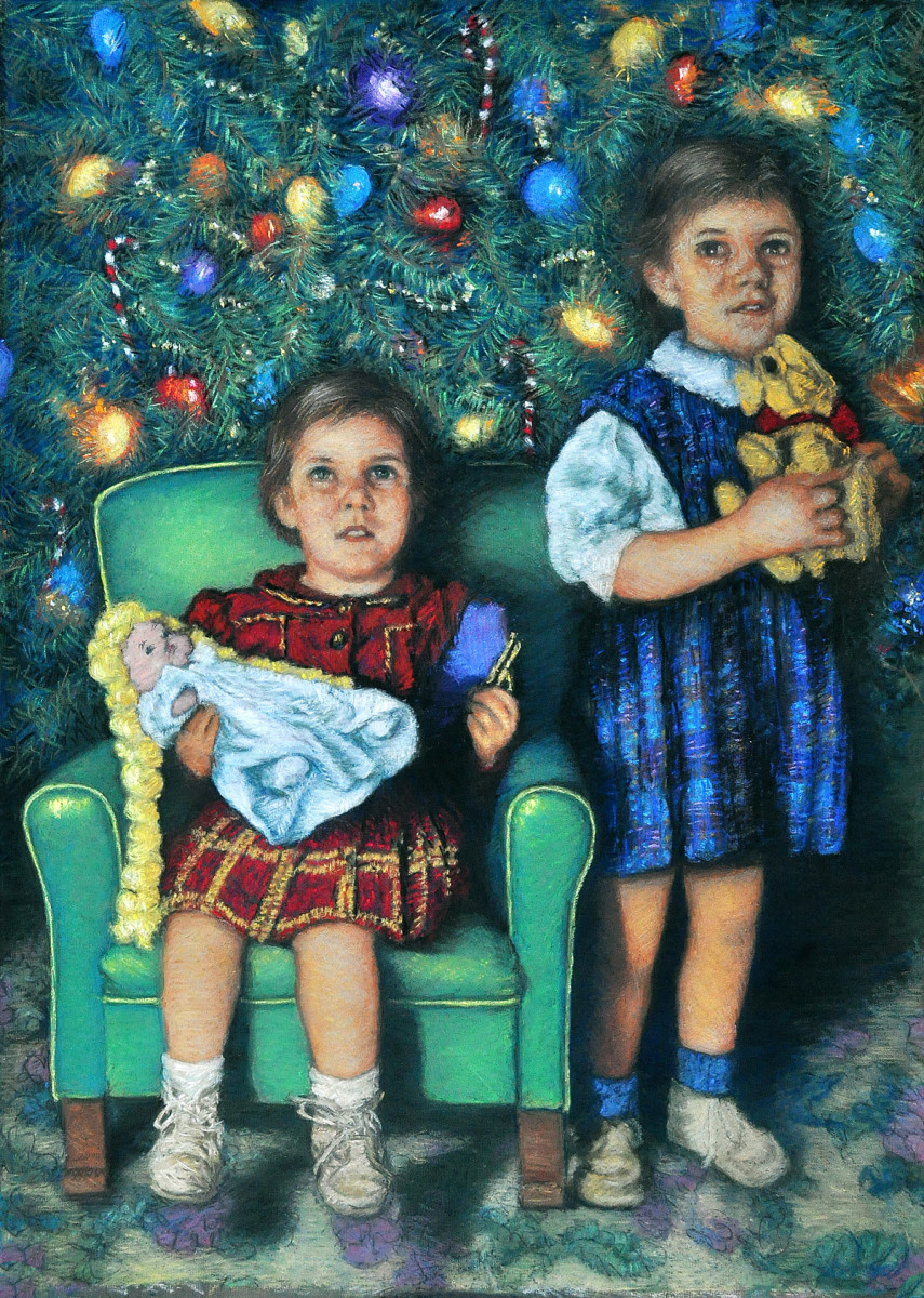 Cookie & Sandie Christmas 48' by Merrilyn Duzy 
