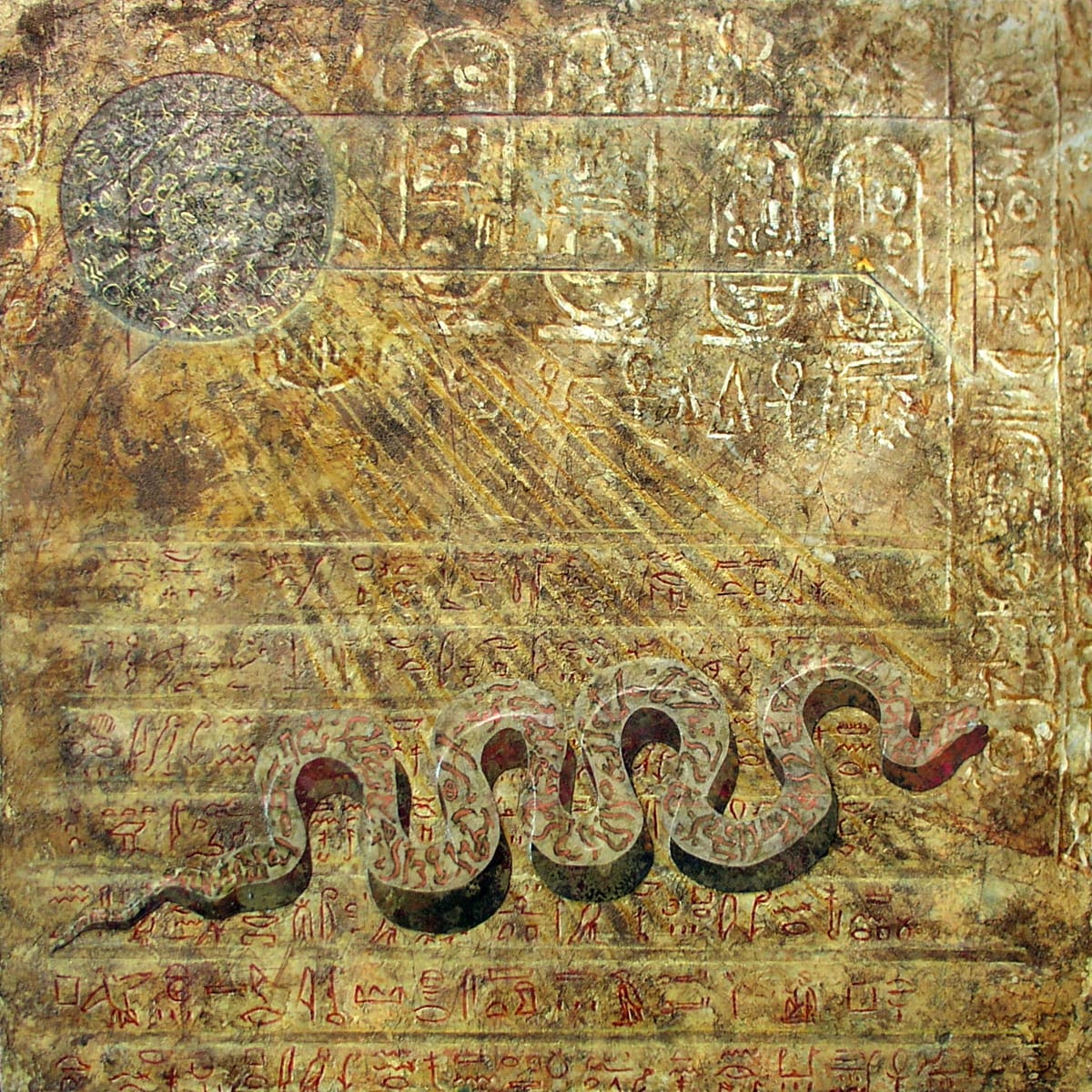 Language Palimpsest: Akhet-Khem by Merrilyn Duzy, Image 1.