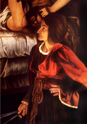 Lucy Blake as Artemisia Gentileschi by Merrilyn Duzy 