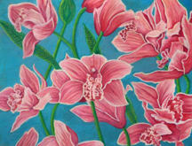 Pink Flowers by Merrilyn Duzy, Image 1.