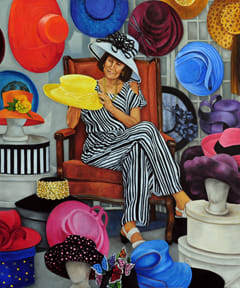 The Hat Lady (Judy Packard) by Merrilyn Duzy, Image 1.