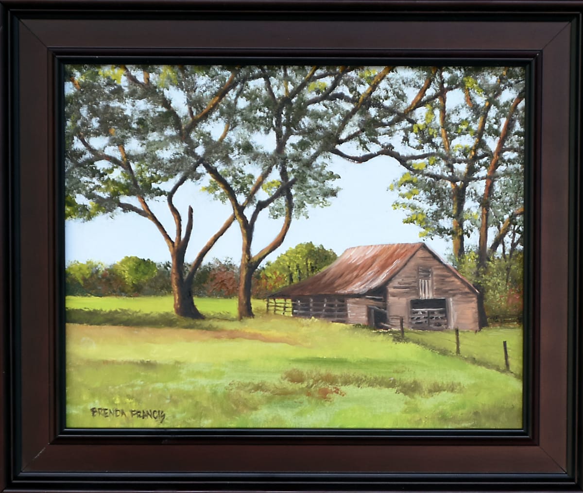 BARN ON ROAD TO DIXIE by Brenda Francis  Image: Barn on the road from Boston, GA to Dixie, GA on Ampersand Panel
