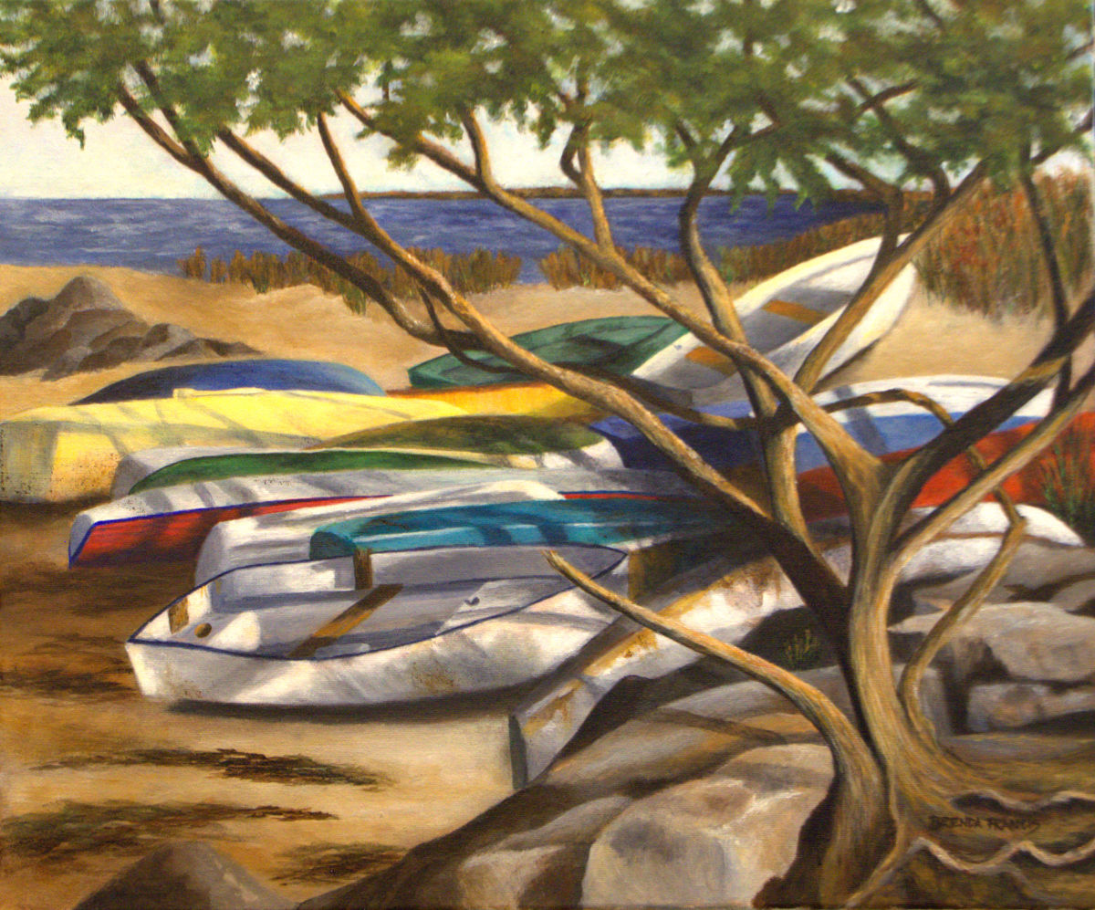 BOATS IN THE SHADE by Brenda Francis 