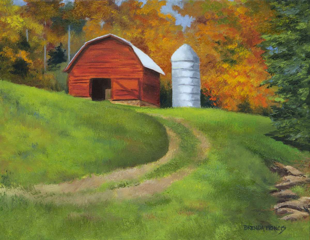 LITTLE RED BARN by Brenda Francis  Image: Maggie Valley, NC