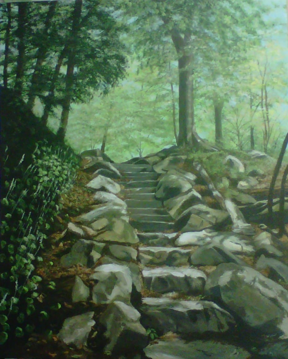 SPRING MOUNTAIN STEPS by Brenda Francis, Image 1.