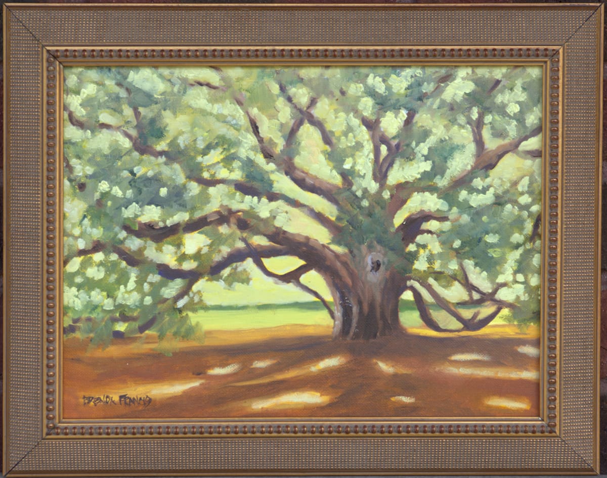 THE OAK NOT ON OAK STREET by Brenda Francis  Image: The Big Oak in Thomasville, GA;  High Cotton Plein Air Paint Out; Oct 2023