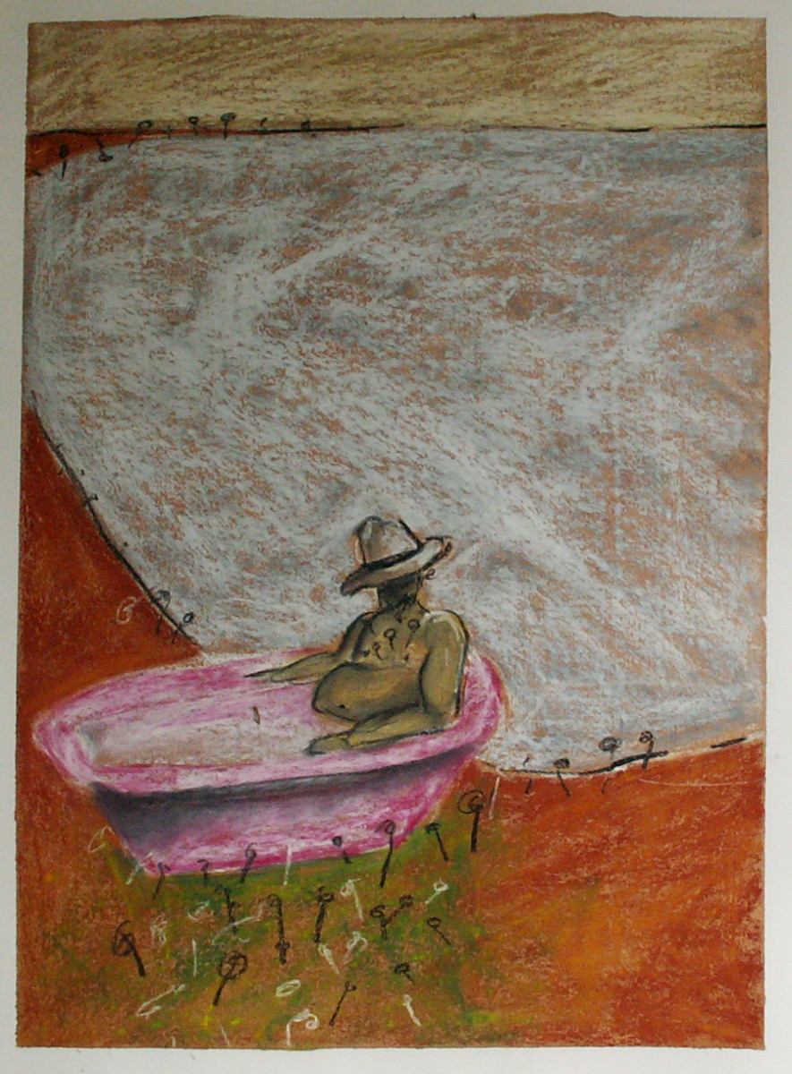 Study for pink bath 03 by Steve Baird, Image 1.