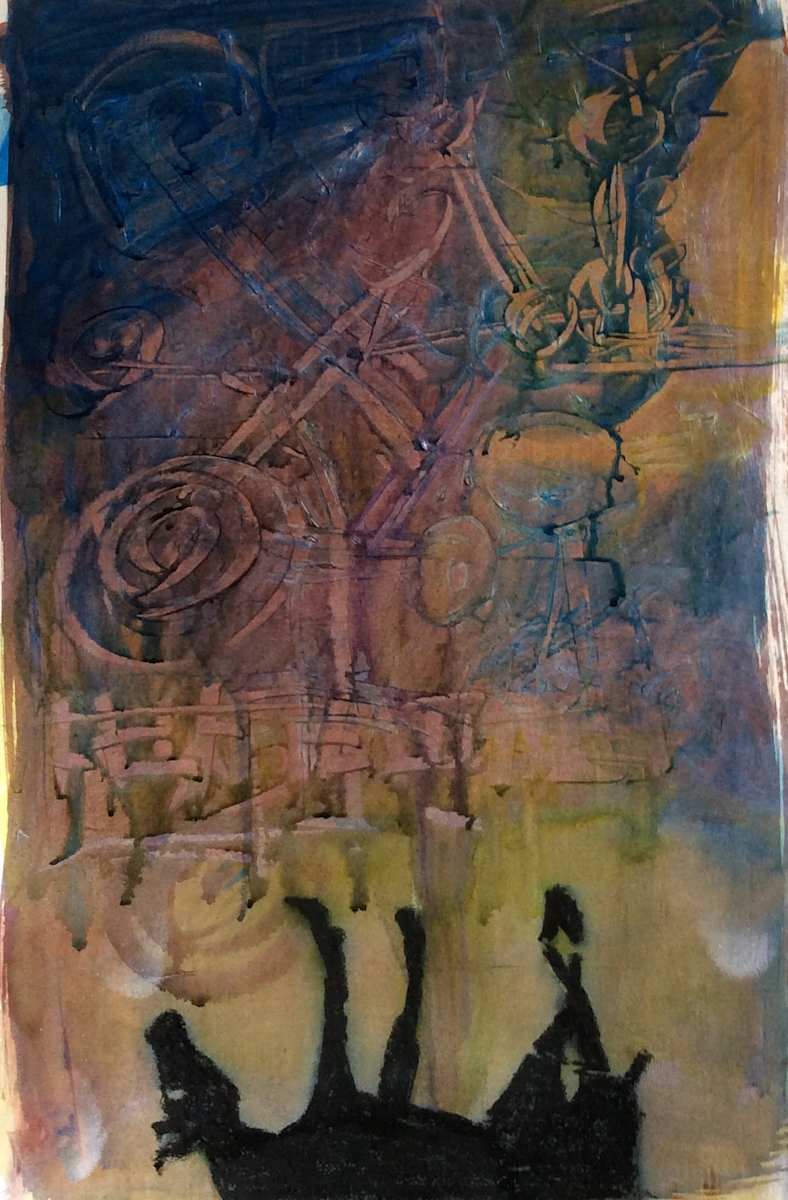 Study01 for Stockyard in the Sky by Steve Baird 