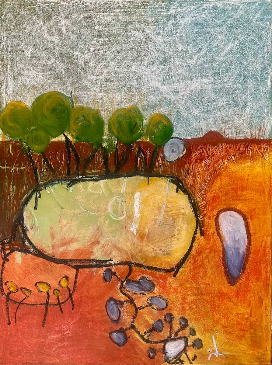 Imagined Tanami Landscape by Steve Baird  Image: Imagined Tanami landscape on Mongrel Downs - Ngarti Lands