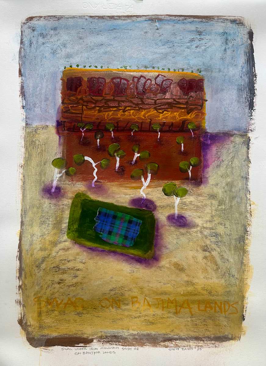 Iron Mountain Swag study 02 by Steve Baird  Image: Swag under Iron Mountain study 02 on Banjima Lands