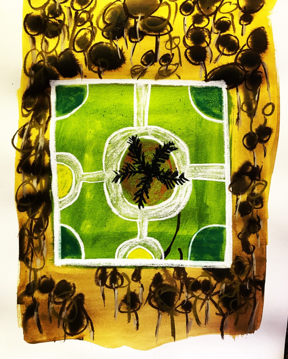 Study Botanic Garden in the River Red Gums by Steve Baird 