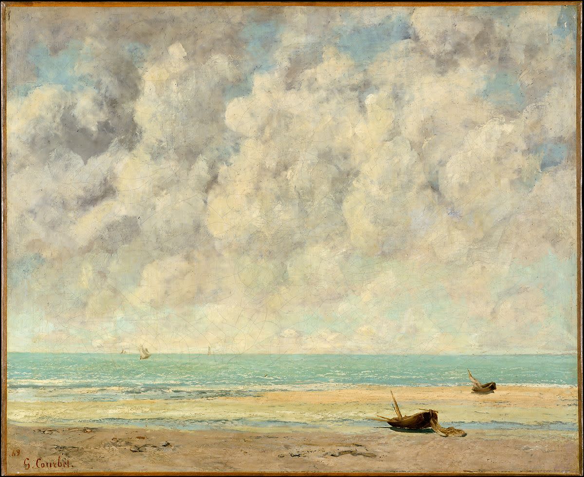 Calm Sea by Gustave Courbet 