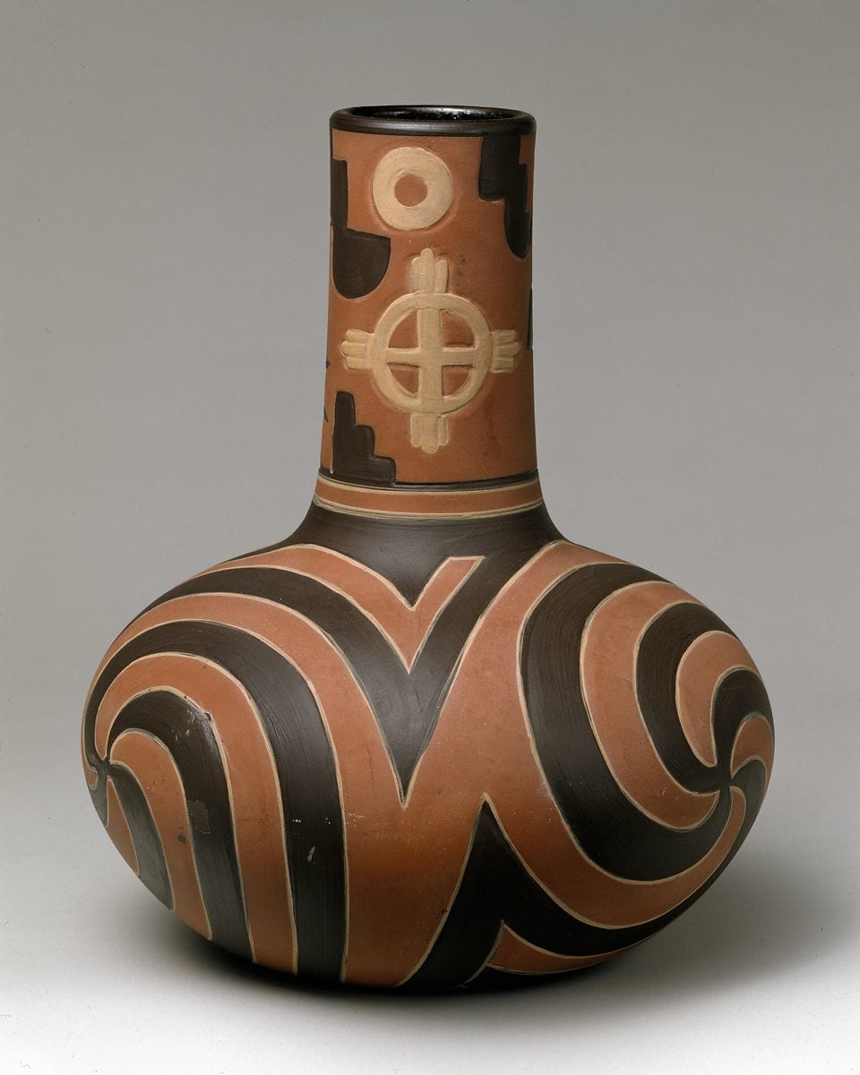 Vase by Clifton Art Pottery, Image 3.
