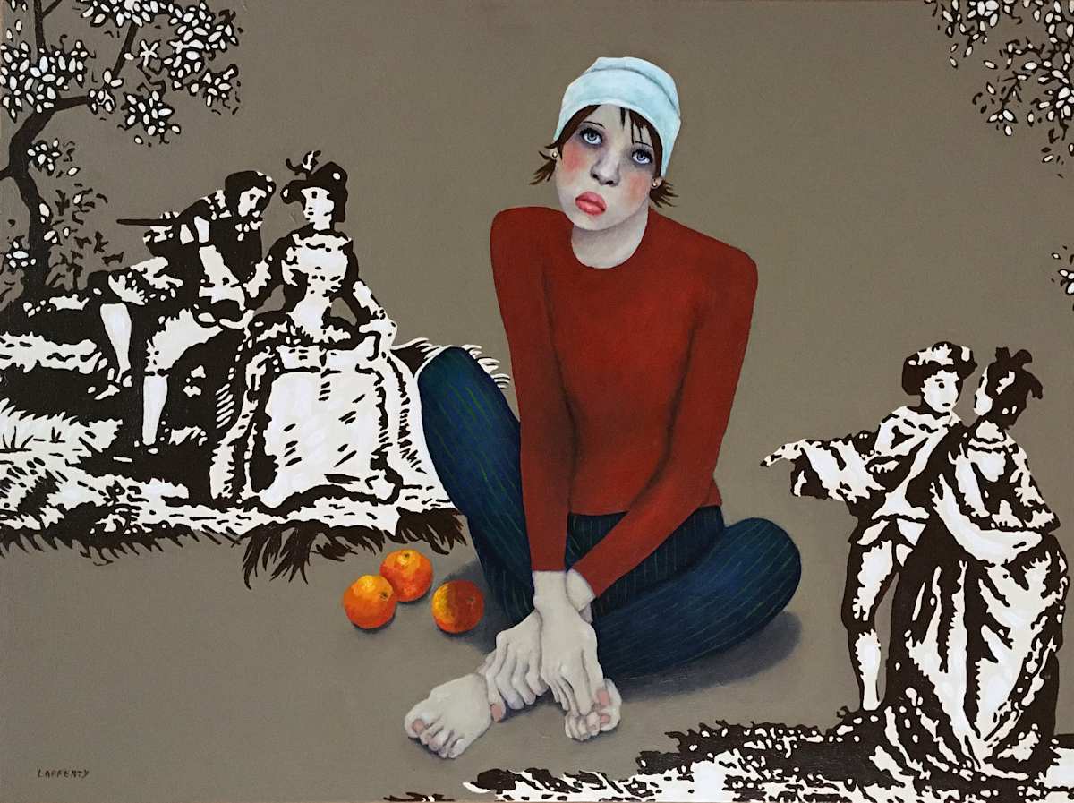 Toile With Oranges by Sharon Lafferty, Image 1.