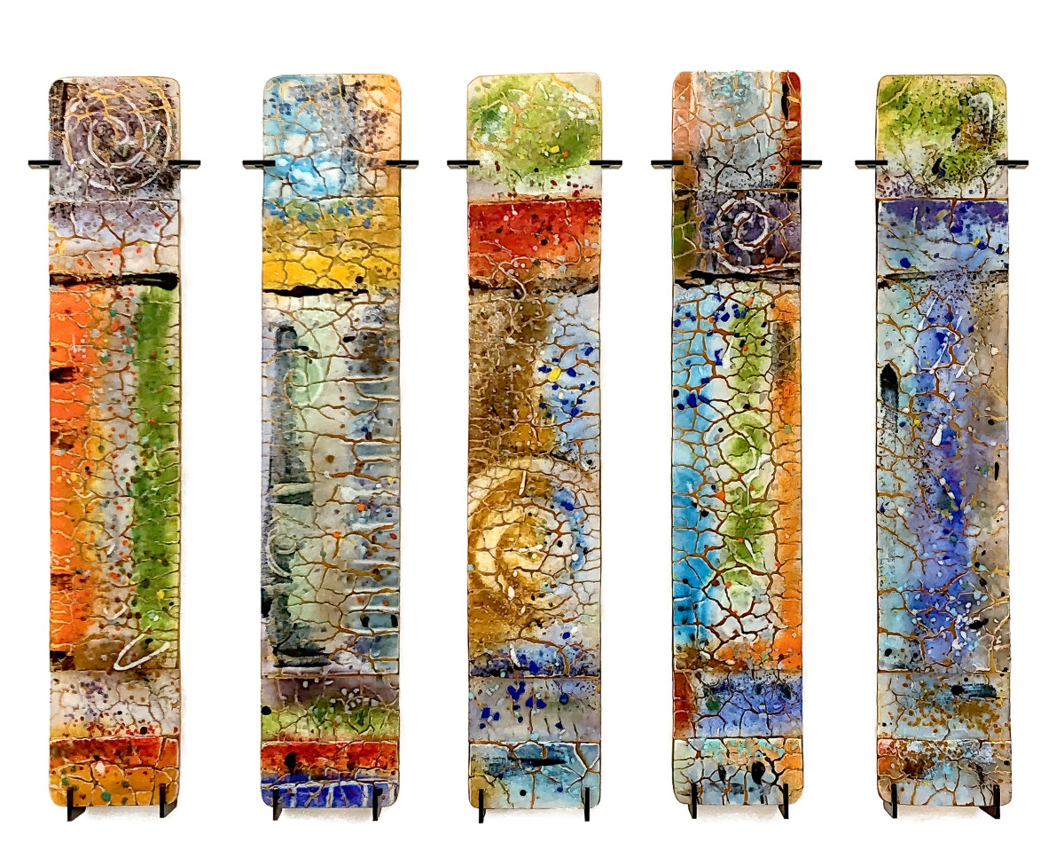 Abstract Totems by Nancy Cann 