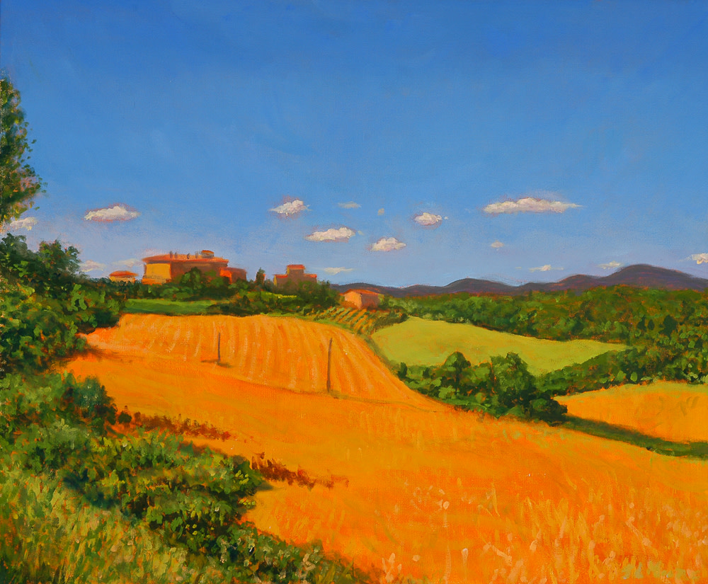 Tuscan Fields & Villa by Janice L. Moore, Image 1.