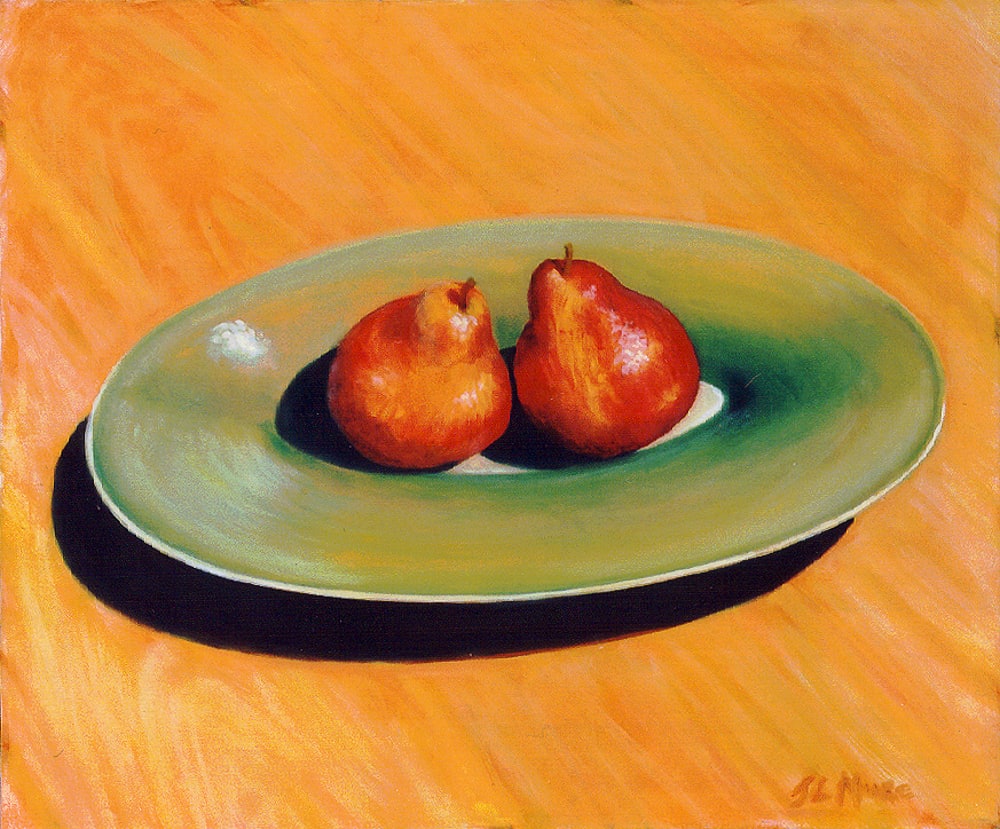 Two Red Pears by Janice L. Moore, Image 2.