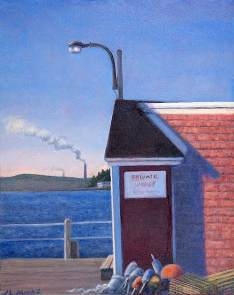 Private Wharf, Harpswell by Janice L. Moore 