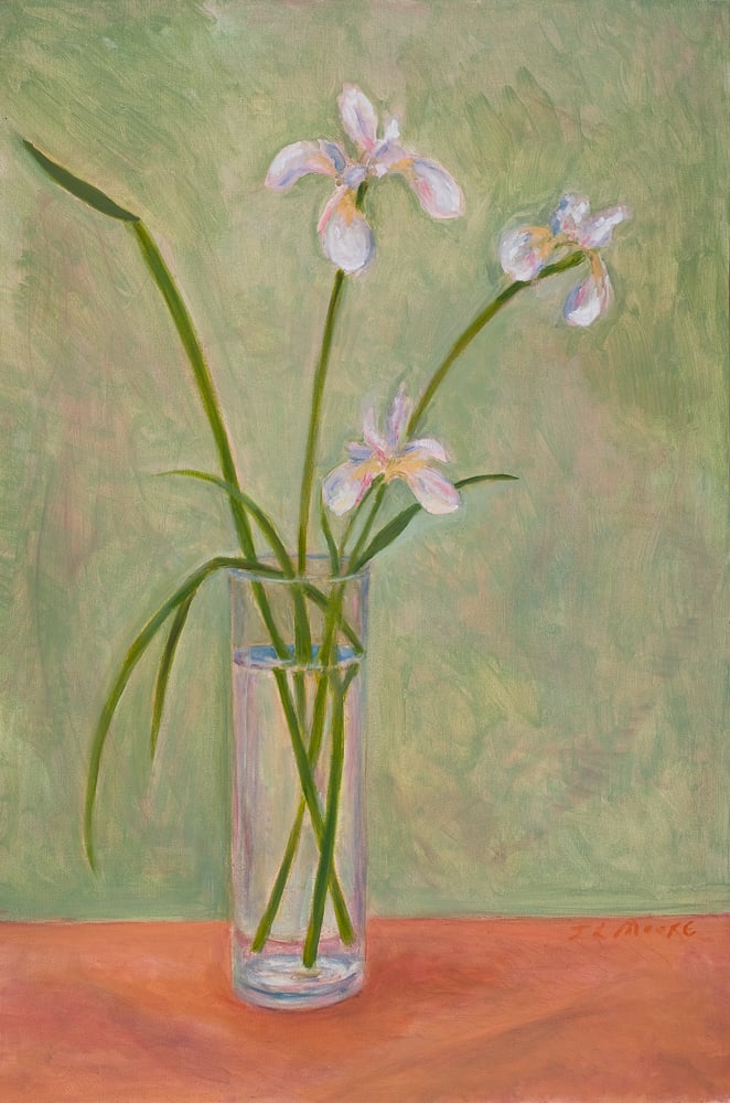 White Irises by Janice L. Moore, Image 1.