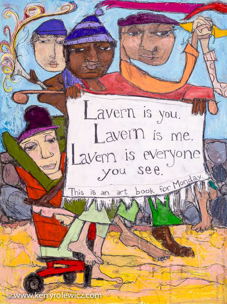 Lavern on Monday / Back Cover by Kerry Murphy Rolewicz, Image 1.