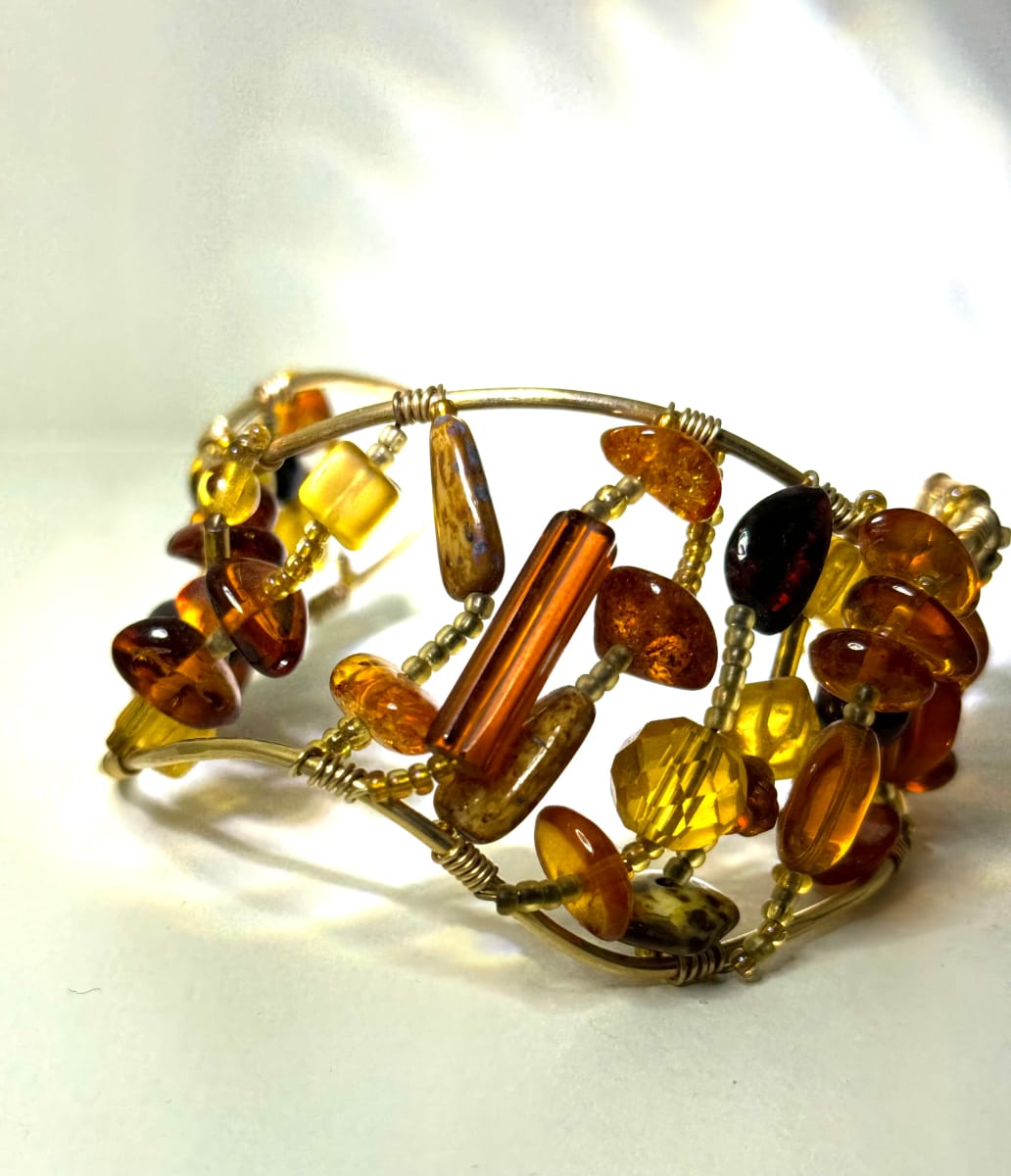 Amber Cuff by Patricia J. Wolff, Image 1.
