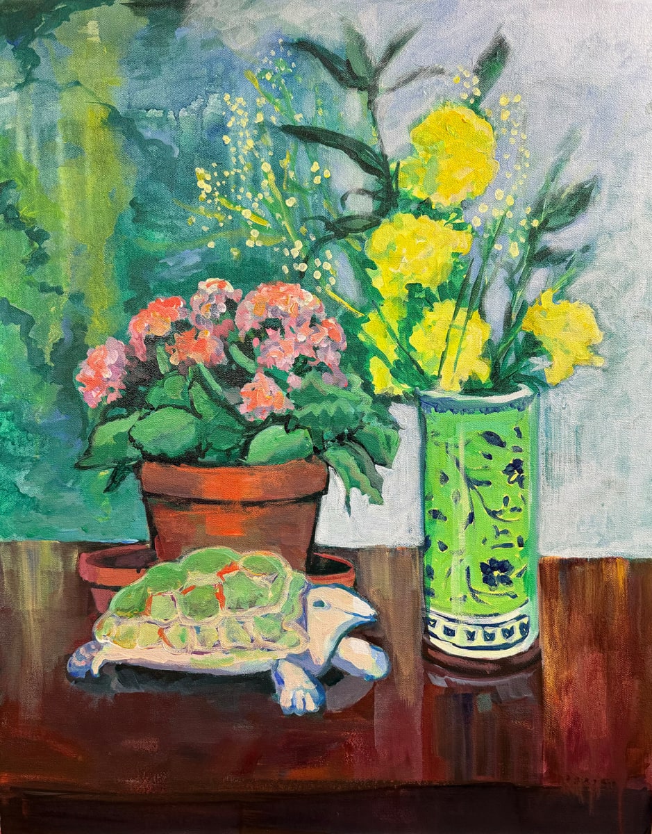 Still Life with Turtle by Loretta Markell 