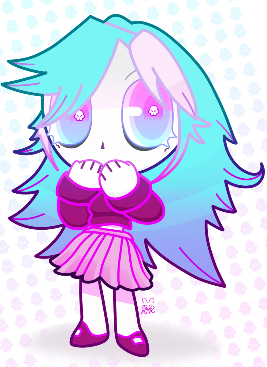 DIGITALLY GENERATED/MANIPULATED HONORABLE MENTION – Archived Chibi Unit-01 Test Type by Myles M. Hoenes 