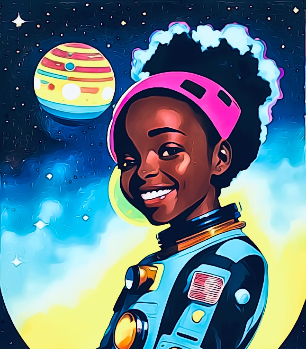 Happy Afronaut #2 by T'onna Clemons 