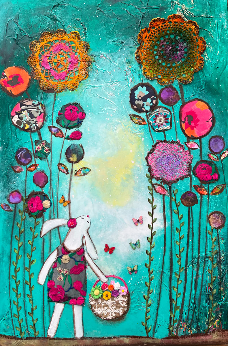 Bunny in the Garden by Kandy Myny 