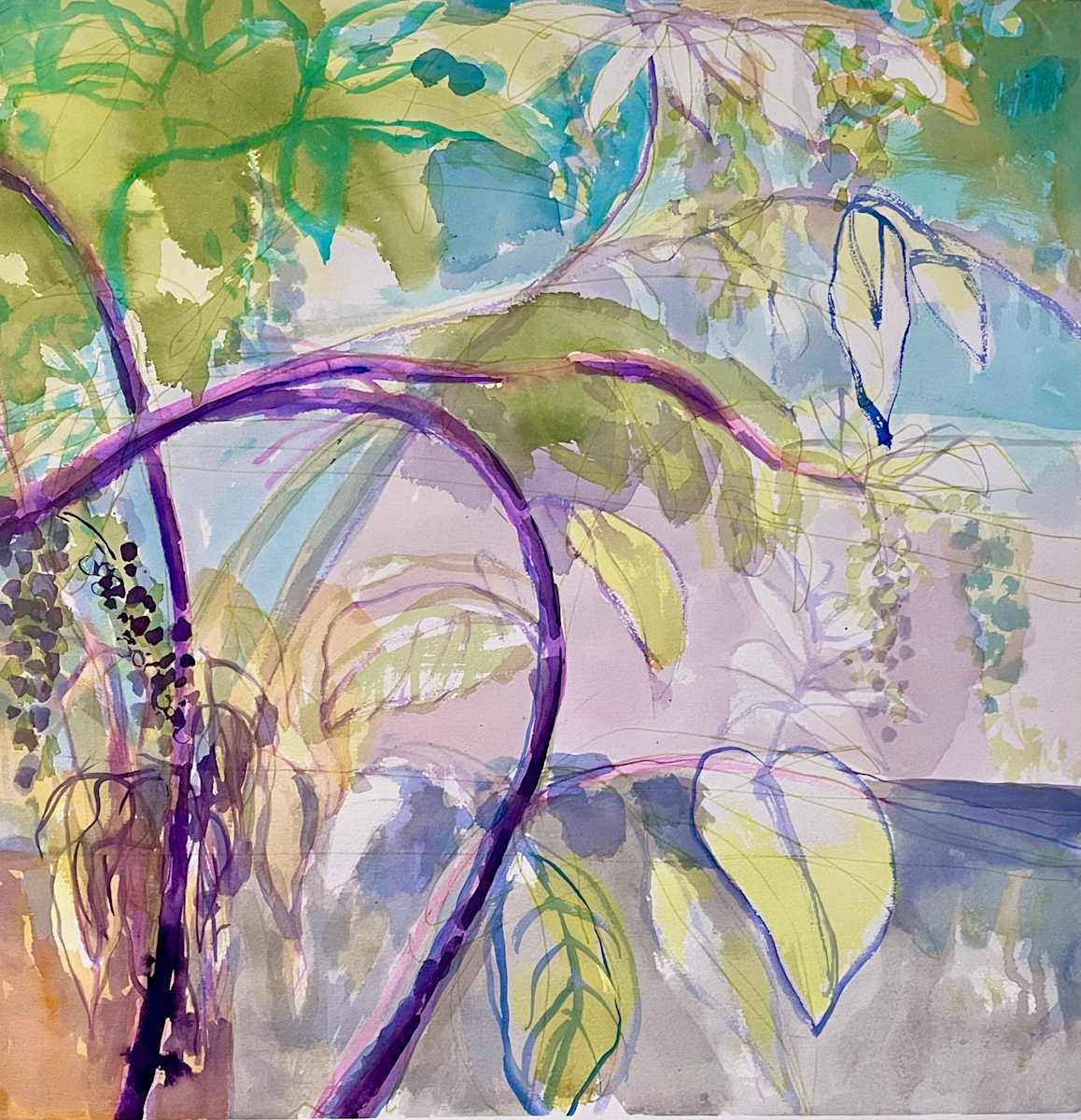 The Elegant Poke Weed by Denita Benyshek 