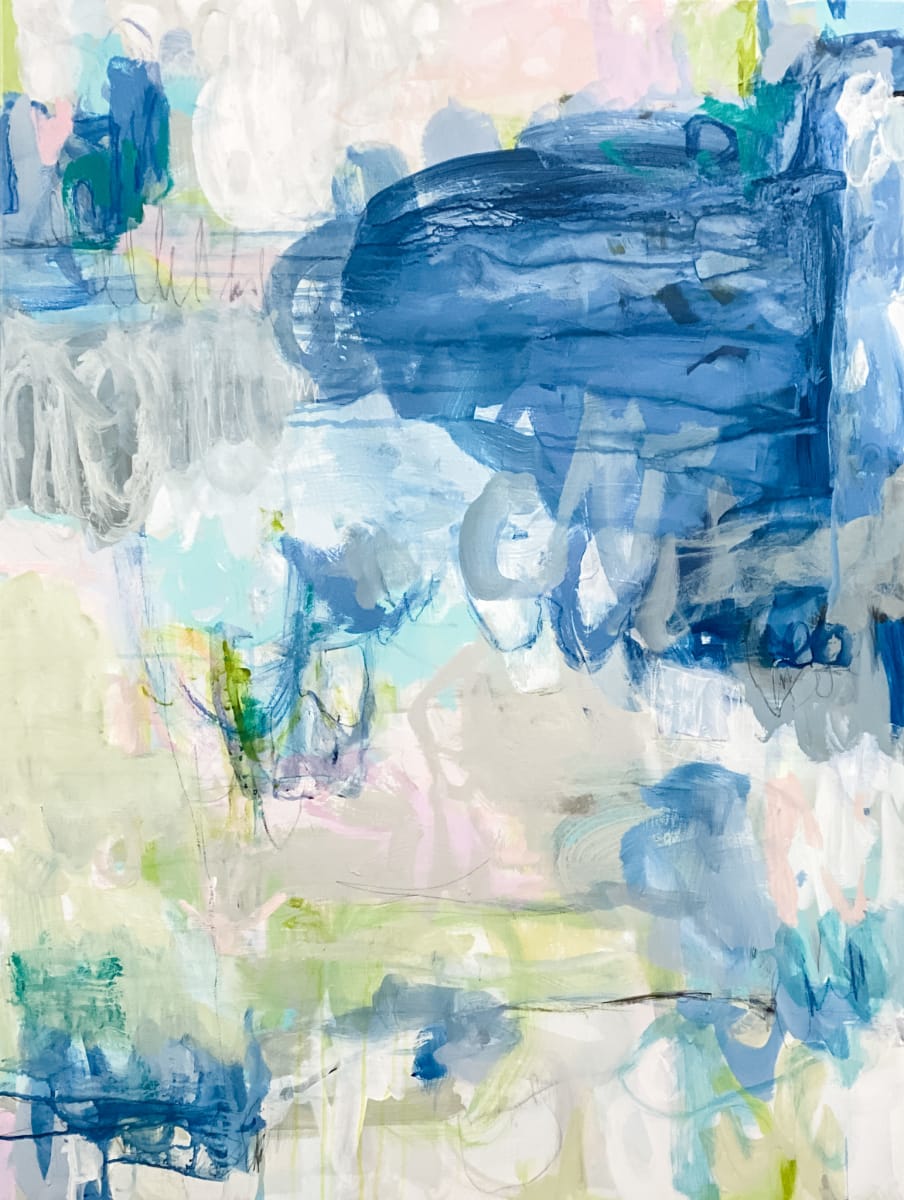 Peaceful Blues I by Elizabeth Bernheisel 