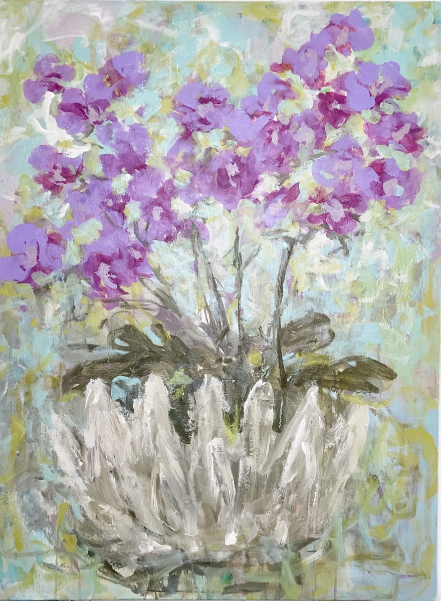 Orchids in a Shell I by Elizabeth Bernheisel, Image 1.