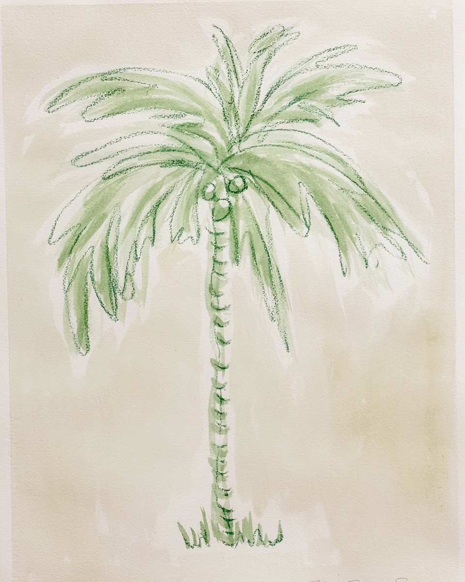 Toile Palm No. 8 by Elizabeth Bernheisel 