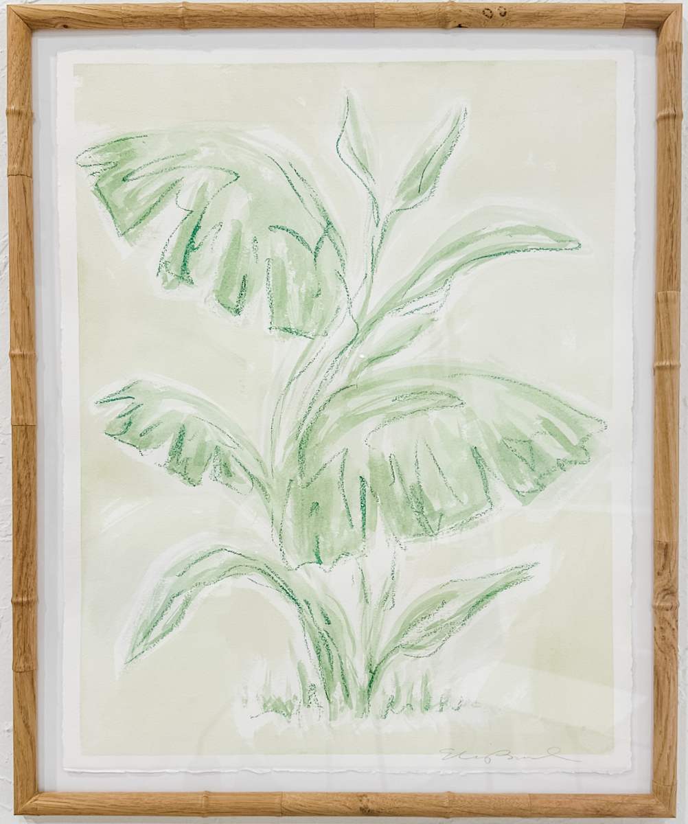 Toile Palm Leaves No. 1 by Elizabeth Bernheisel, Image 4.