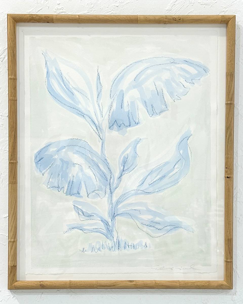 Blue Palm Leaves No. 3 by Elizabeth Bernheisel 