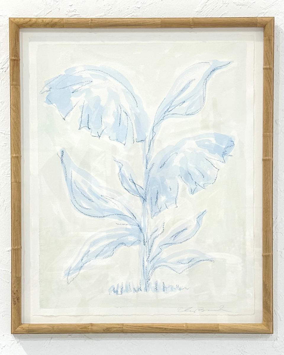 Blue Palm Leaves No. 4 by Elizabeth Bernheisel 