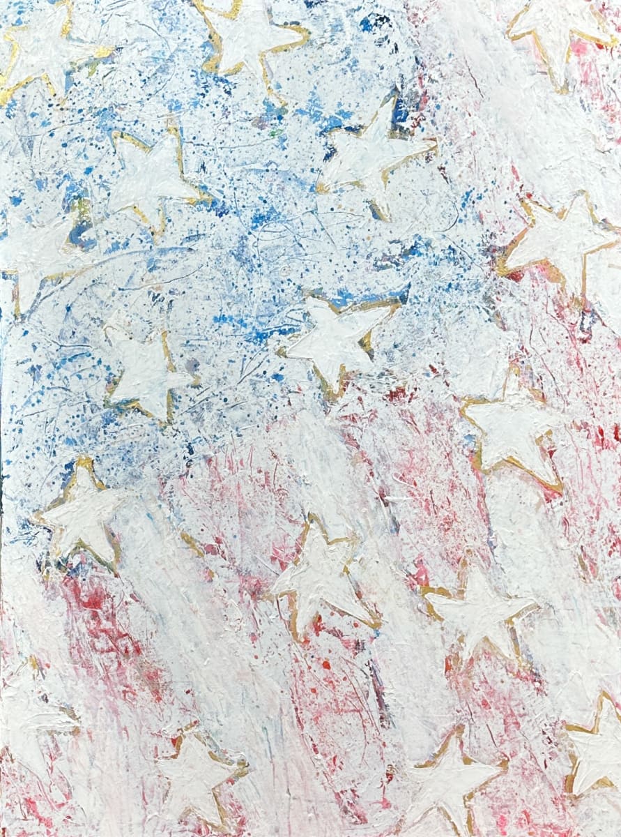 Flag No.3 (White Flag) by Elizabeth Bernheisel 