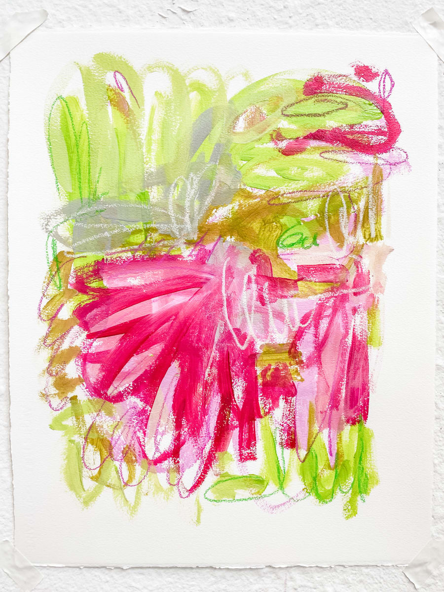 Pink & Green Party II by Elizabeth Bernheisel 