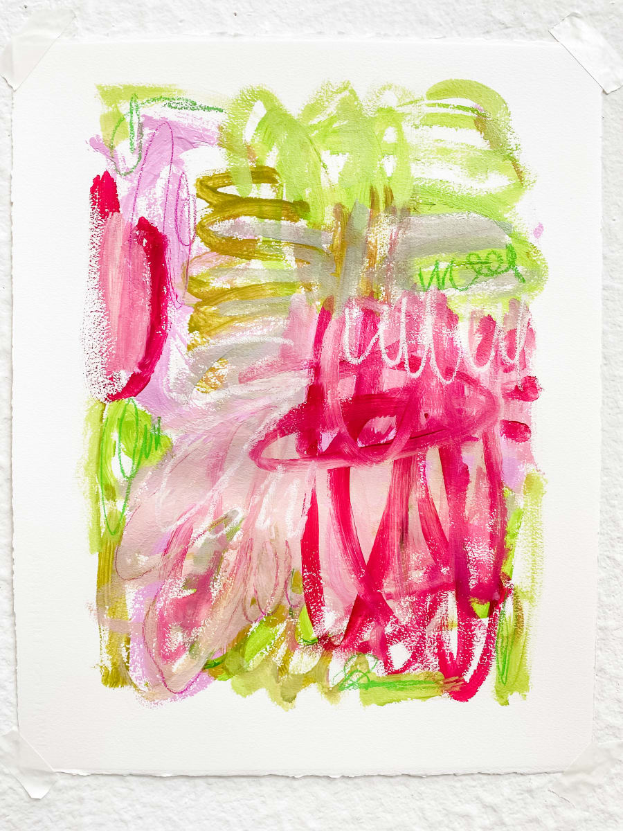 Pink & Green Party I by Elizabeth Bernheisel 
