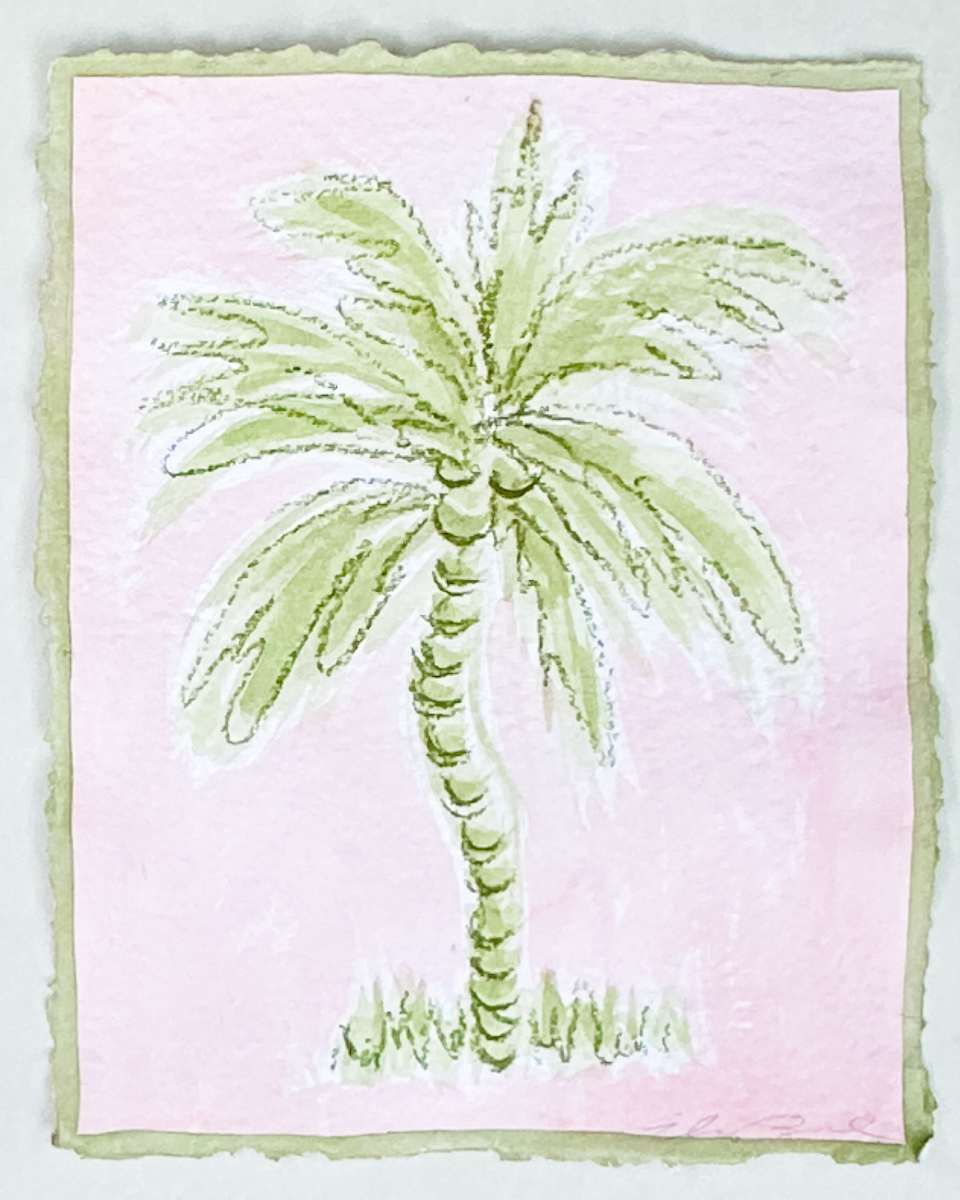 Dancing Palm No. 8 (pink) by Elizabeth Bernheisel, Image 1.