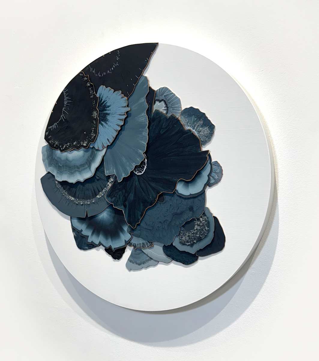 Blue Polypore Round I by Natale Adgnot 
