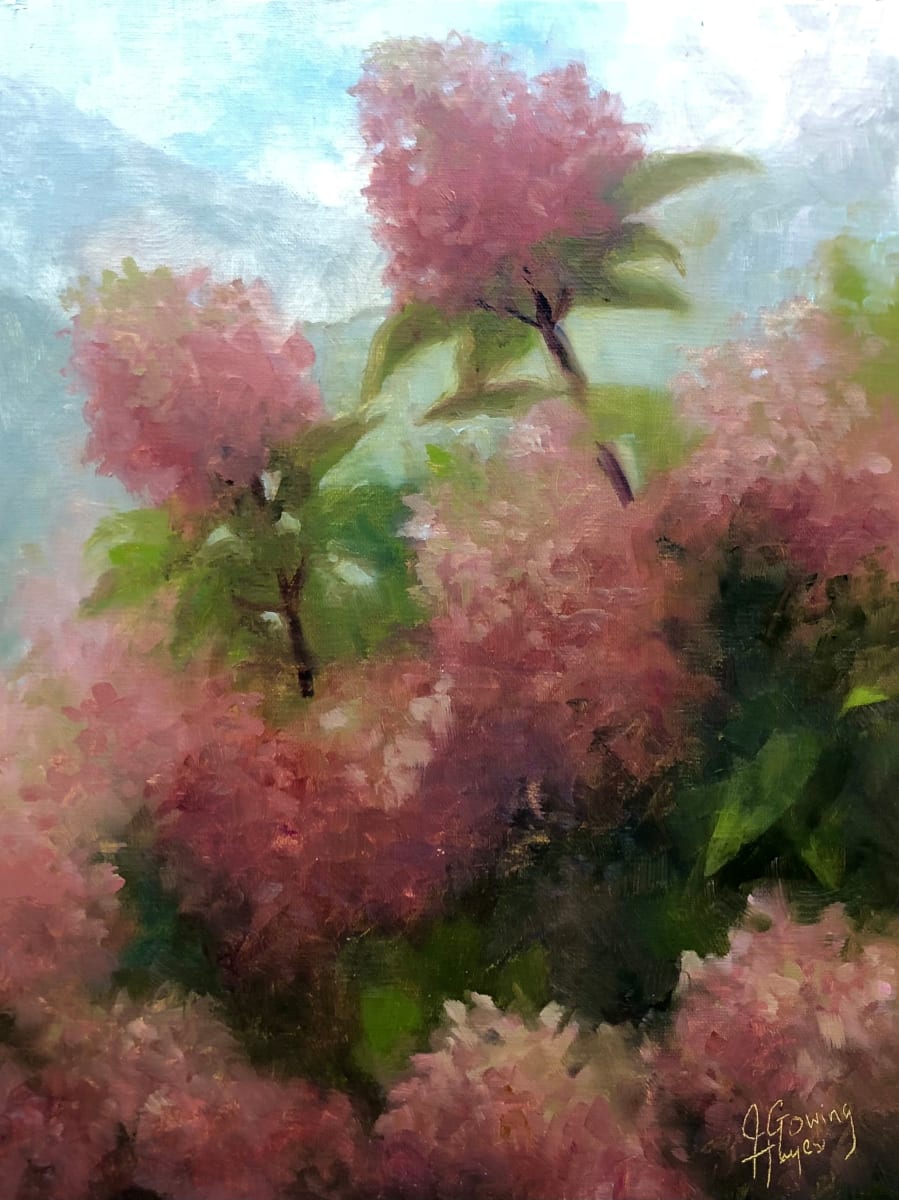 Dusty Rose Hydrangeas by Julie Gowing Hayes 