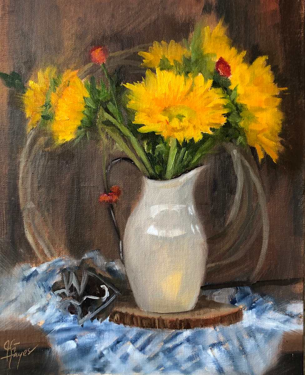 White Pitcher by Julie Gowing Hayes 