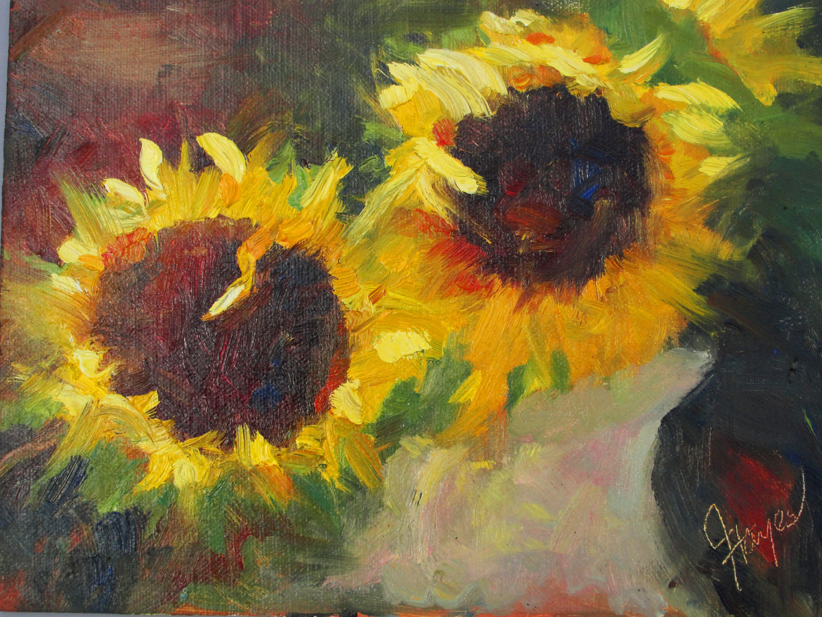 Sunflower Duet by Julie Gowing Hayes 